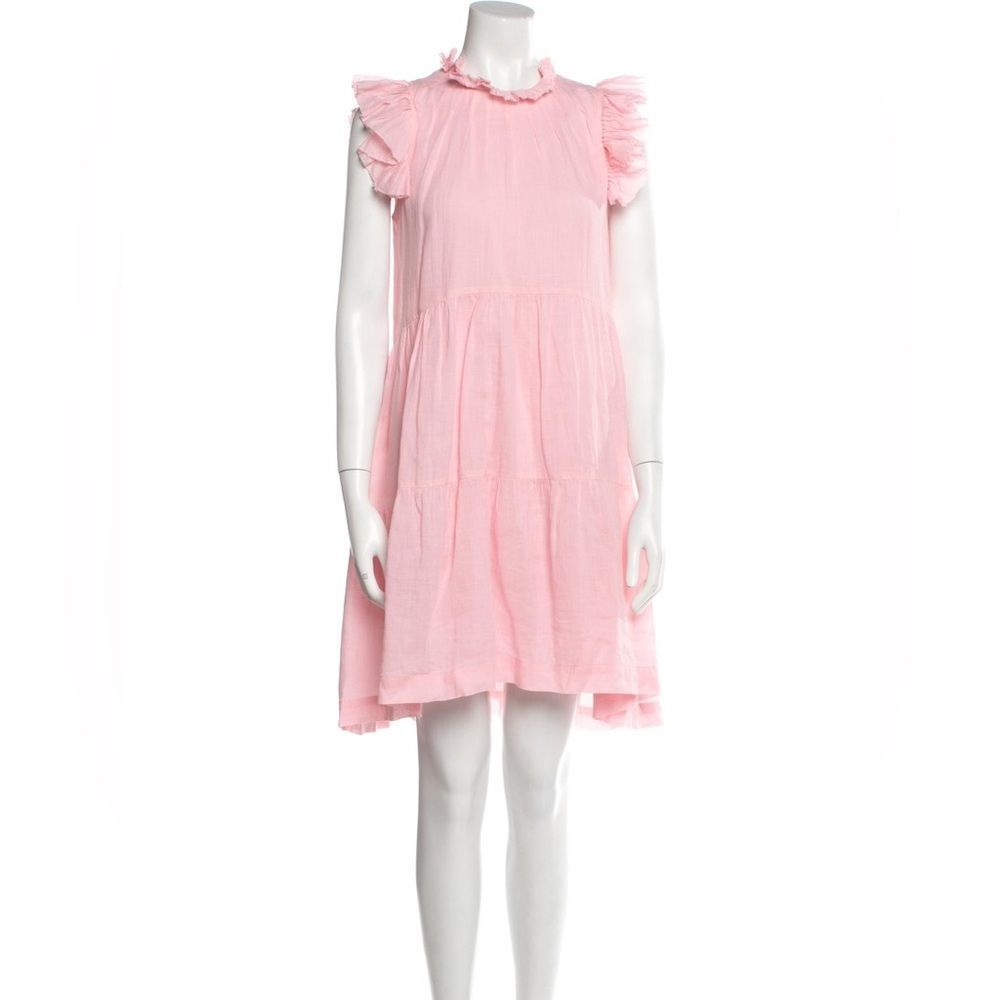 Sea New York Mock Neck Knee Length Pink Dress EUC!!